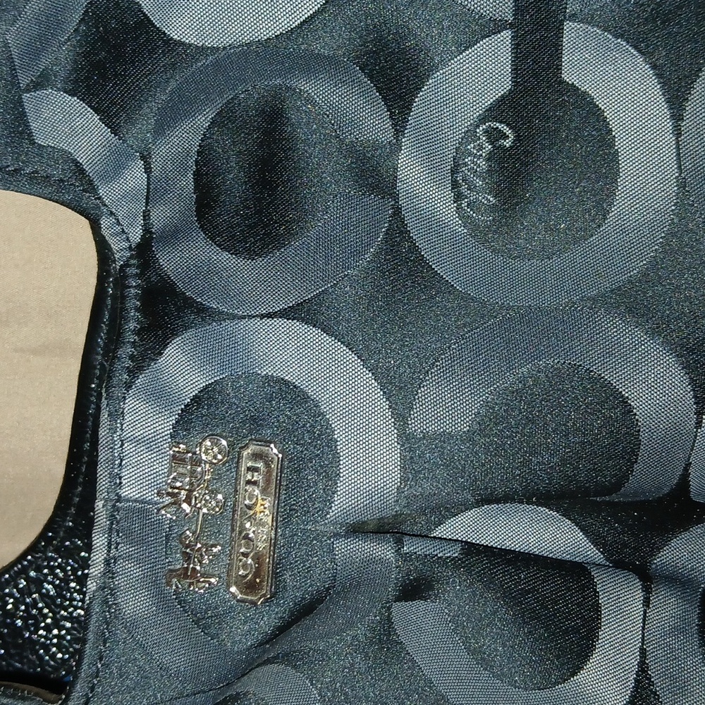 COACH Madison Op Art Sateen Maggie Shoulder Bag - H1380-15573M - Picture 3 of 4